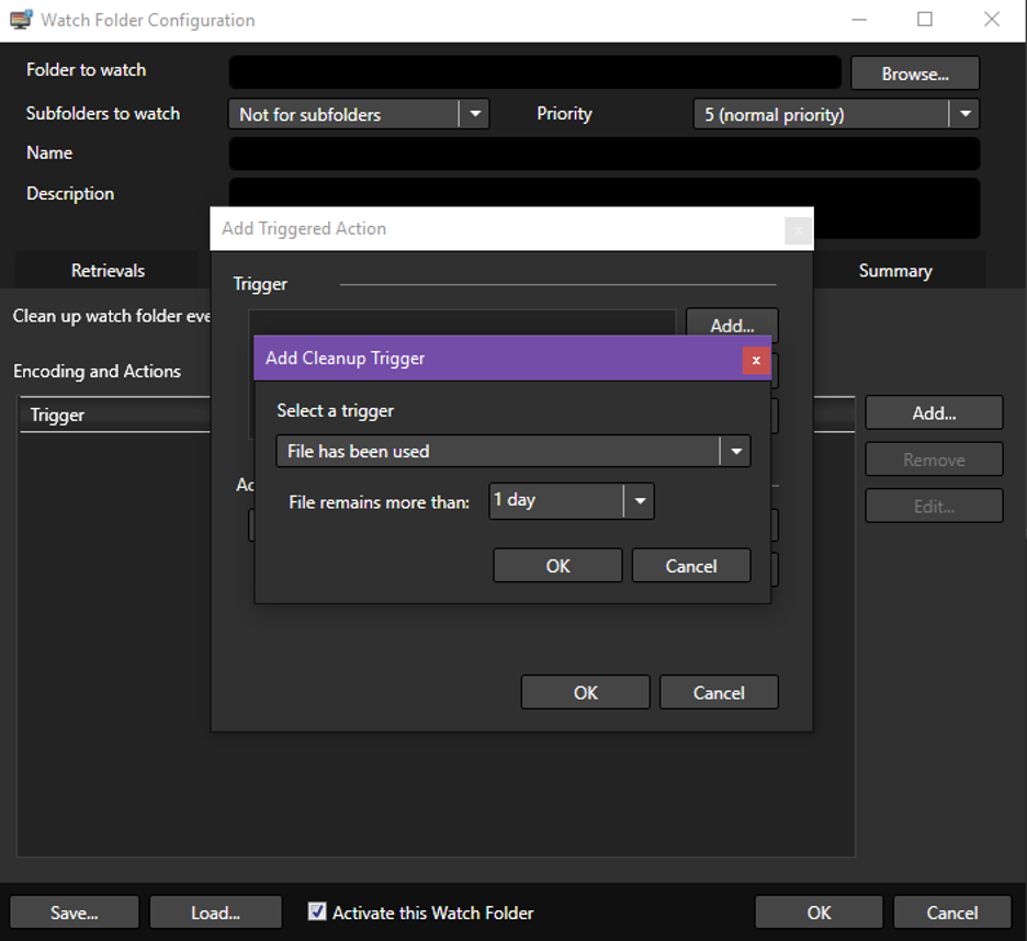Cleanup Tab Screenshot